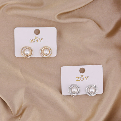 Brincos de Pressão Folheados (R0115-01)