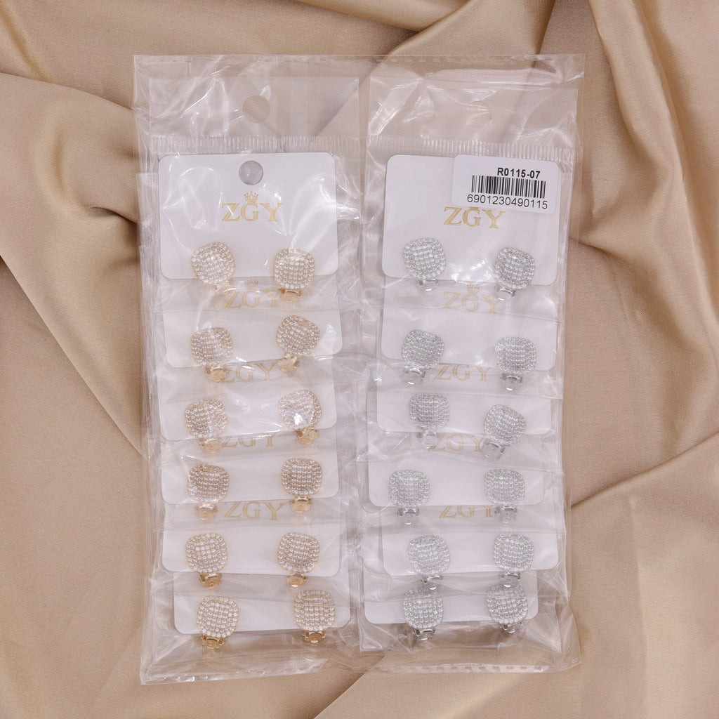 Brincos de Pressão Folheados (R0115-07)