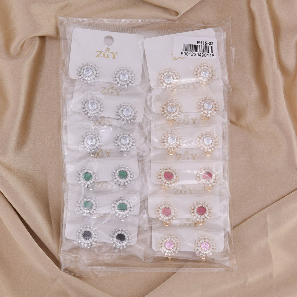 Brincos de Pressão Folheados (R0115-02)