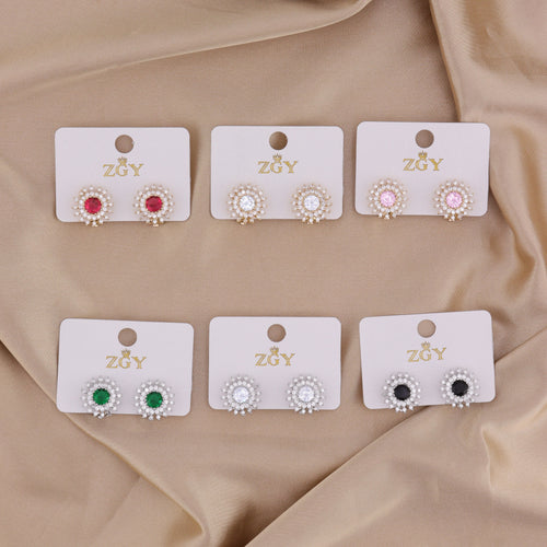 Brincos de Pressão Folheados (R0115-02)