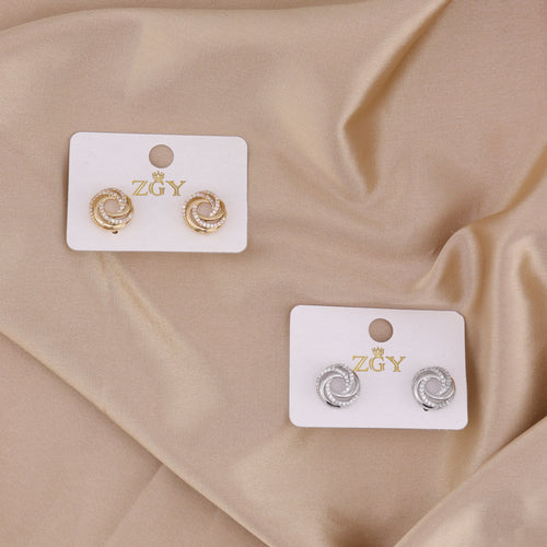 Brincos de Tarraxa Folheados (R116-06)