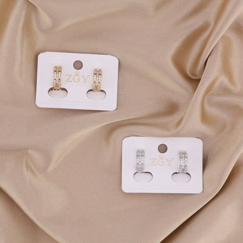 Brincos de Pressão Folheados (B2439-13)