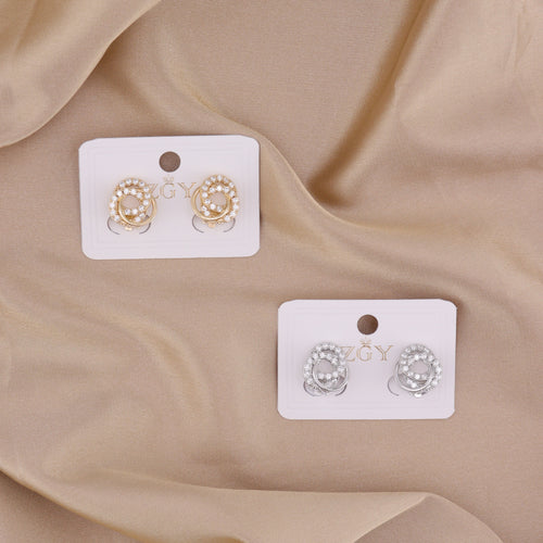 Brincos de Pressão Folheados (B2439-16)