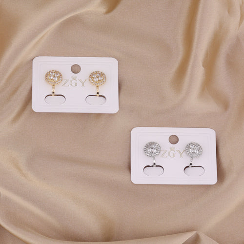 Brincos de Pressão Folheados (B2439-20)