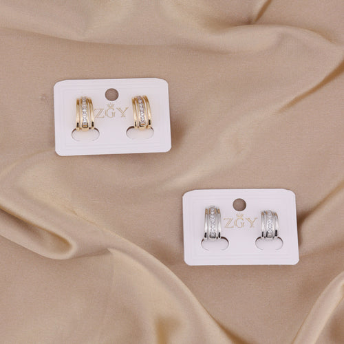 Brincos de Pressão Folheados (B2439-3)