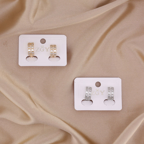 Brincos de Pressão Folheados (B2439-9)