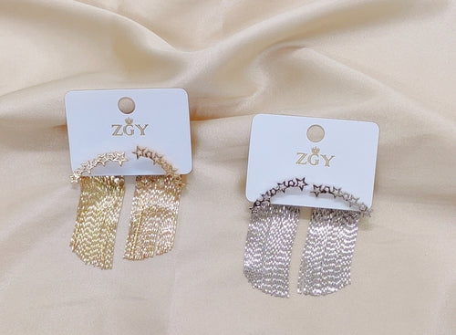 Brincos de Festa Folheados 1 Dúzia com 12 pçs  (R0026-10)