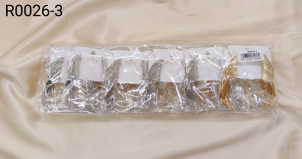 Brincos de Festa Folheados 1 Dúzia com 12 pçs  (R0026-3)