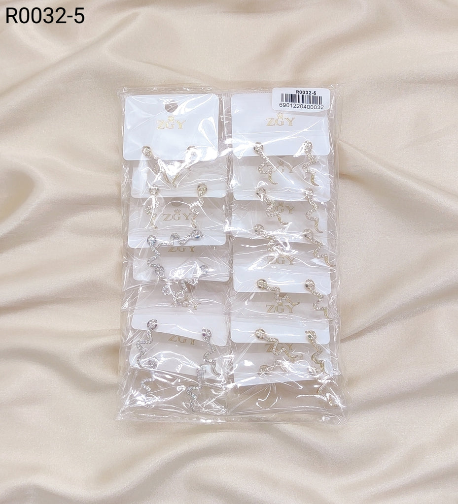 Brincos Folheados 1 dúzia com 12 pçs (R0032-5)