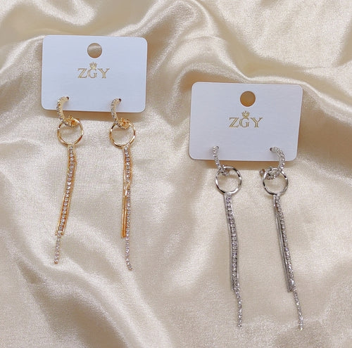 Brincos de Festa Folheados 1 Dúzia  (R0037-14)