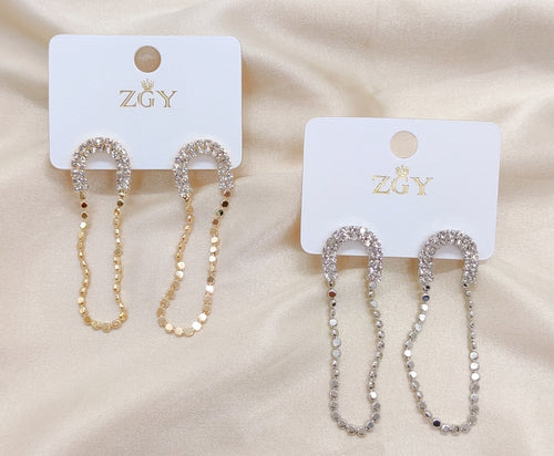 Brincos de Festa Folheados 1 Dúzia  (R0037-3)