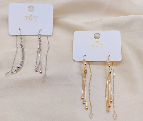 Brincos de Festa Folheados 1 Dúzia  (R0038-17)