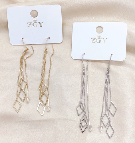 Brincos de Festa Folheados 1 Dúzia  (R0038-20)