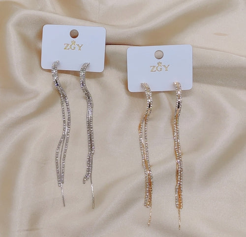 Brincos de Festa Folheados 1 Dúzia  (R0038-3)