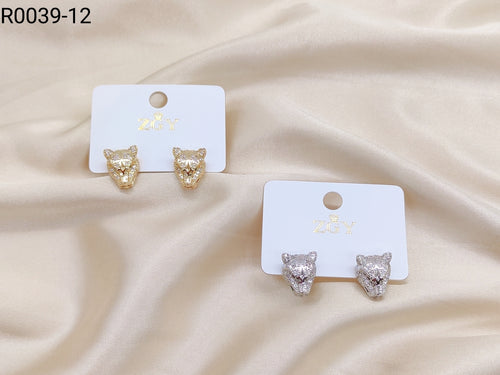 Brincos Folheados 1 dúzia com 12 pçs (R0039-12)