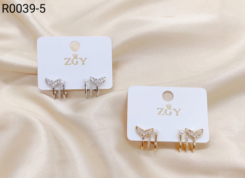 Brincos Folheados 1 dúzia com 12 pçs (R0039-5)