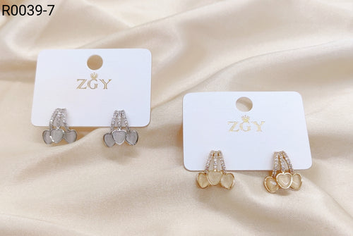 Brincos Folheados 1 dúzia com 12 pçs (R0039-7)