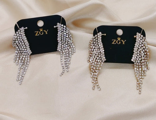 Brincos de Festa Folheados 1 Dúzia com 12 pçs  (R0055-2)