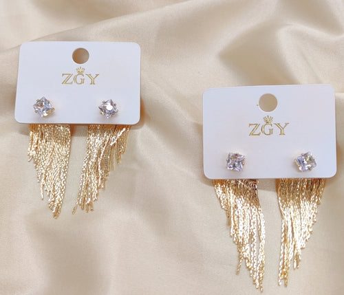 Brincos de Festa Folheados 1 Dúzia com 12 pçs  (R0056-1)