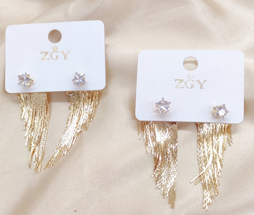 Brincos de Festa Folheados 1 Dúzia com 12 pçs  (R0056-2)