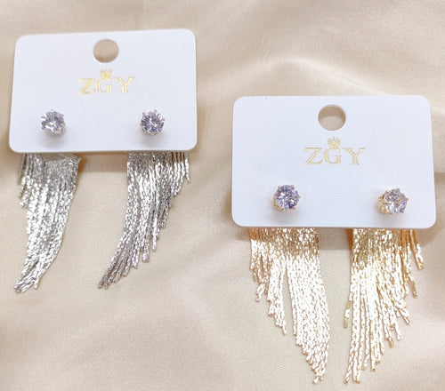 Brincos de Festa Folheados 1 Dúzia com 12 pçs  (R0056-3)