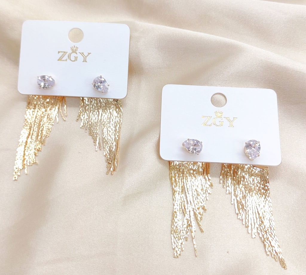 Brincos de Festa Folheados 1 Dúzia com 12 pçs  (R0056-4)