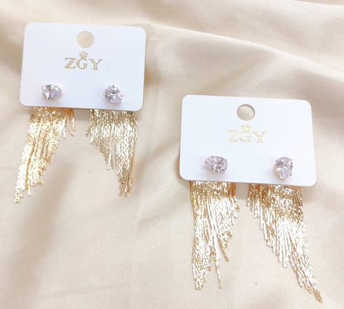 Brincos de Festa Folheados 1 Dúzia com 12 pçs  (R0056-4)