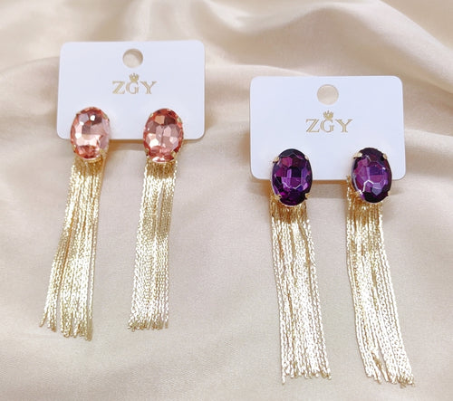 Brincos de Festa Folheados 1 Dúzia com 12 pçs  (R0058-2)