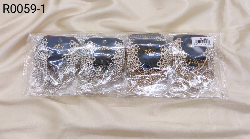 Brincos de Festa Folheados 1 Dúzia com 12 pçs  (R0059-1)