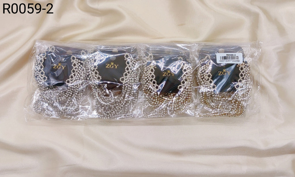 Brincos de Festa Folheados 1 Dúzia com 12 pçs  (R0059-2)
