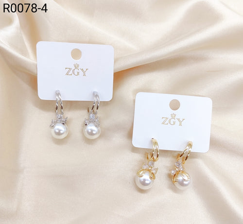 Brincos Folheados 1 dúzia com 12 pçs (R0078-4)