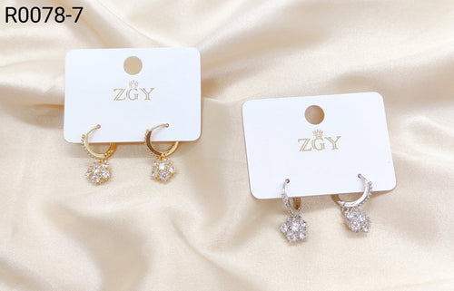 Brincos Folheados 1 dúzia com 12 pçs (R0078-7)