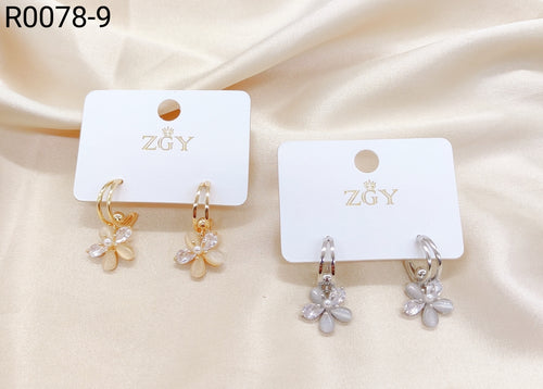 Brincos Folheados 1 dúzia com 12 pçs (R0078-9)