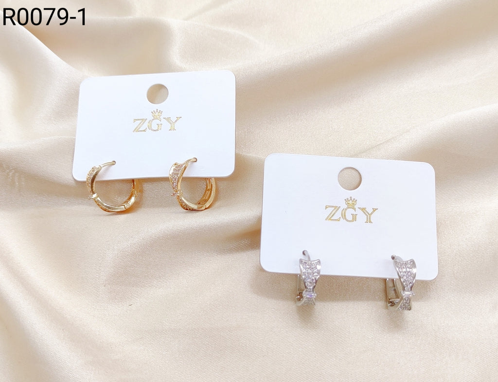 Brincos Folheados 1 Dúzia com 12 pçs (R0079-1)
