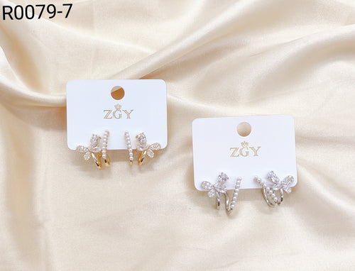 Brincos Folheados 1 dúzia com 12 pçs (R0079-7)