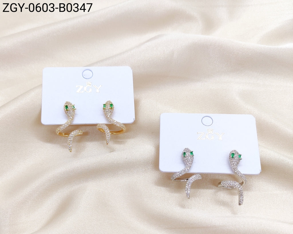 Brincos Folheados 1 dúzia com 12 pçs (ZGY-0603-B347)