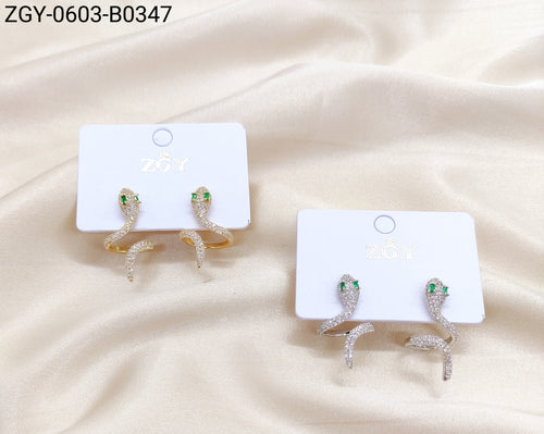 Brincos Folheados 1 dúzia com 12 pçs (ZGY-0603-B347)