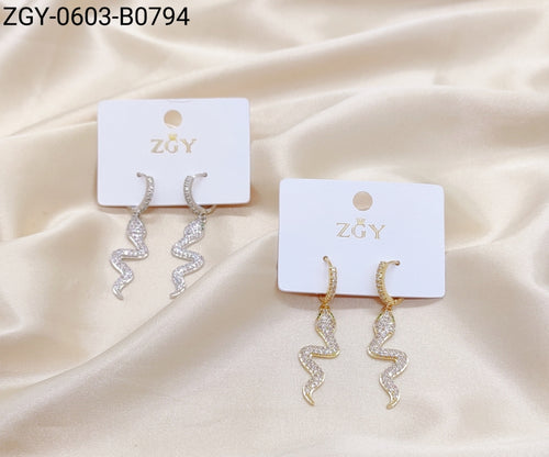 Brincos Folheados 1 Dúzia com 12 pças (ZGY-0603-B0794)