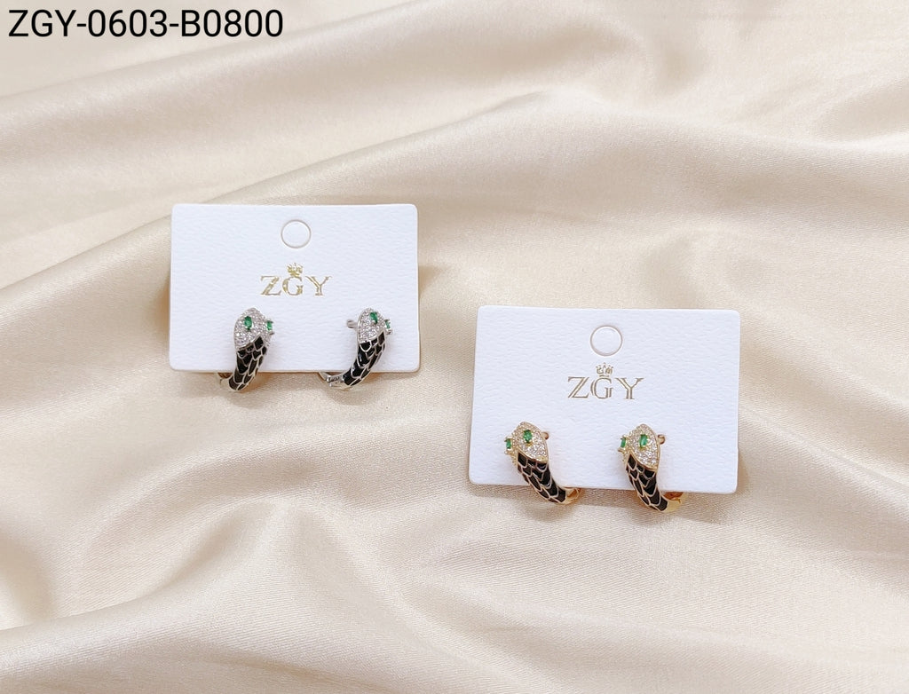 Brincos Folheados 1 dúzia com 12 pçs (ZGY-0603-B0800)