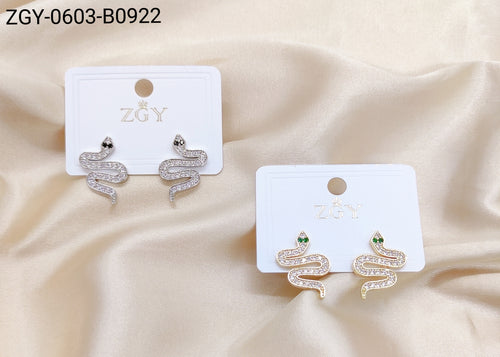 Brincos Folheados 1 Dúzia com 12 pças (ZGY-0603-B0922)