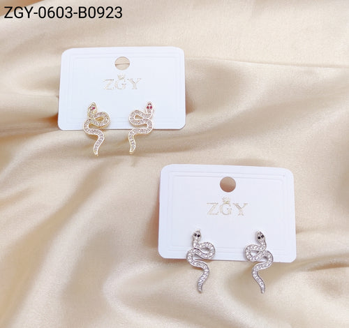 Brincos Folheados 1 Dúzia com 12 pças (ZGY-0603-B0923)