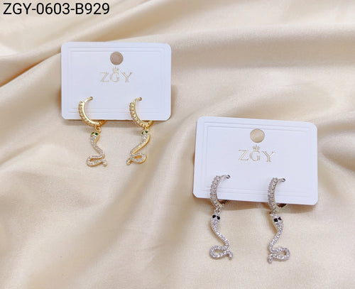 Brincos Folheados 1 Dúzia com 12 pças (ZGY-0603-B0929)