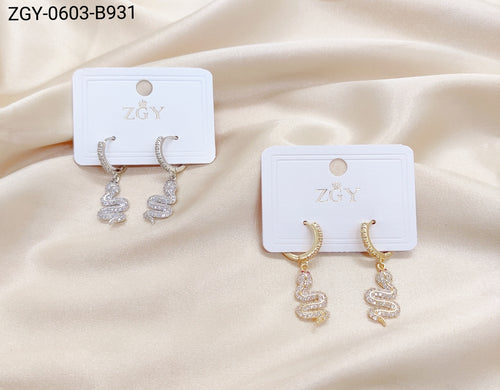 Brincos Folheados 1 Dúzia com 12 pças (ZGY-0603-B0931)