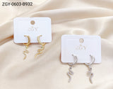 Brincos Folheados 1 Dúzia com 12 pças (ZGY-0603-B0932)