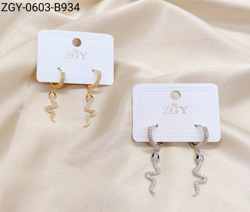 Brincos Folheados 1 Dúzia com 12 pças (ZGY-0603-B0934)