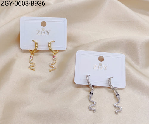 Brincos Folheados 1 Dúzia com 12 pças (ZGY-0603-B0936)