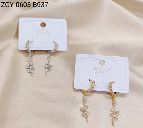 Brincos Folheados 1 Dúzia com 12 pças (ZGY-0603-B0937)