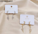 Brincos Folheados 1 Dúzia com 12 pças (ZGY-0603-B0937)