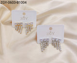 Brincos Folheados 1 dúzia com 12 pçs (ZGY-0603-B1004)