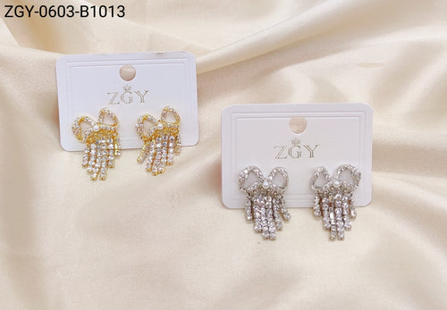 Brincos Folheados 1 dúzia com 12 pçs (ZGY-0603-B1013)